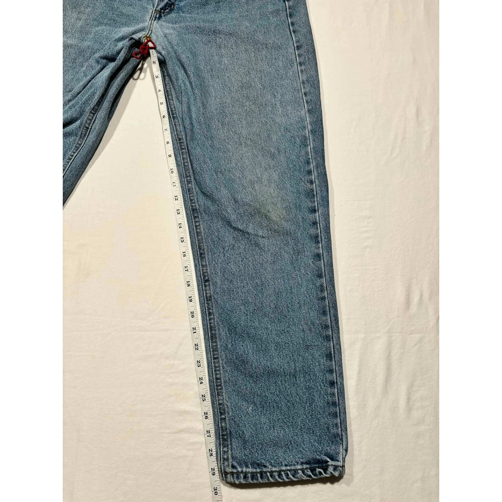 Carhartt B17 DST Relaxed Fit Straight Leg Blue Denim Jeans Mens 36x32 - Picture 7 of 12